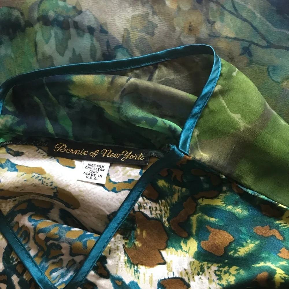 Animal print 100% silk scarf - Picture 1 of 3